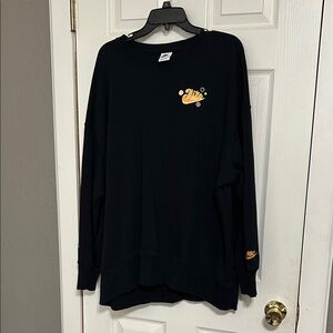 Nike women’s Black and Orange Crewneck Sweater
